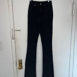 ASOS Jeans Black Flare TALL